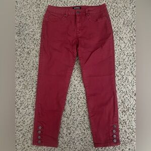 Women's Retro Red Jeans